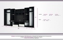 Basel szekrénysor LED 355 cm