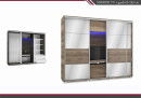 Mirror TV-s tolóajtós gardrób 239 cm