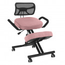 Ergonomikus zsámoly, rózsaszín/fekete, RUFUS