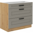Lilla konyhabútor 80 D 3S BB Artisan tölgy - Clay grey eleme