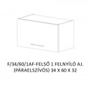 Dorina Magasfényű Felső 1 ajtós felnyíló 60 cm konyha elem páraelszívóhoz