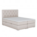 ESHLY - Ágy boxspring, bézs, 160x200