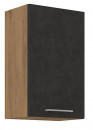 Felső szekrény, szürke matt/tölgy lancelot, VEGA 45G-72 1F