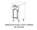 Flóra alsó konyha elem A/40/1A/1F