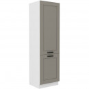 Lilla konyhabútor 60 LO-210 2F Beépített hűtőnek, Fehér - Clay grey eleme