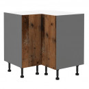 TESSA Oldstyle antrcit konyhabútor 89x89 DN 1F BB alsó sarok eleme