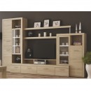 Akciós Atlantis New nappali sor LED világítással Tölgyfa sonoma