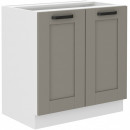Lilla konyhabútor 80 D 2F BB Fehér - Clay grey eleme