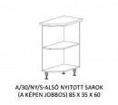 Orsi alsó konyha elem A/30/NY/S