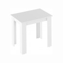 TARINIO - Étkezőasztal, fehér, 86x60 cm,