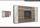 Diamond TV-s tolóajtós gardrób 318 cm