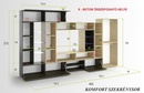 Komfort nappali szekrénysor 405 cm