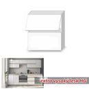 LINE WHITE 2 felnyíló ajtó felső szekrény extra magas fényű fehér színben - 60 cm