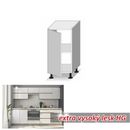 LINE WHITE alsó szekrény extra magas fényű fehér színben - 82 cm