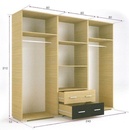 Nápoly gardrób 240 cm (laminált)