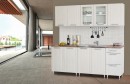 Alíz konyhablokk MDF fronttal, Avola krém, 200cm