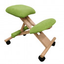 Ergonomikus térdelőszék, rzöld/bükkfa, GROCO