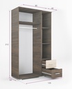 Nápoly gardrób 120 cm (laminált)