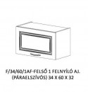 Orsi felső konyha elem F/34/60/1AF