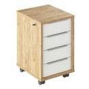 RIOMA TYP 30 - Fiókos elem zárral,artisan tölgy/fehér