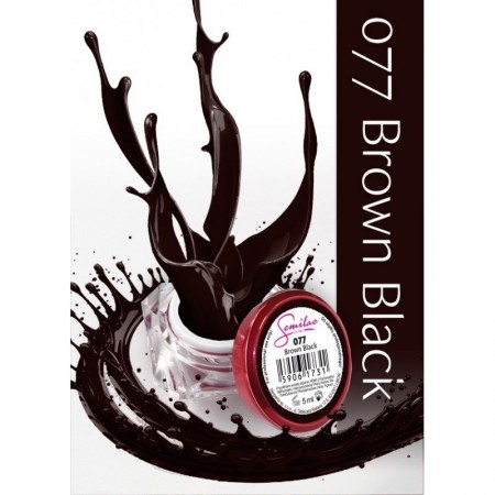 Gel color Semilac 077 Brown Black