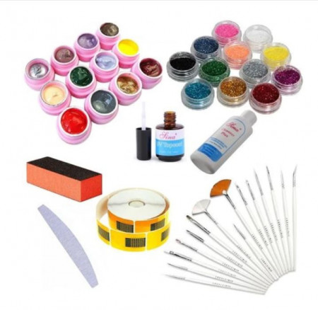 Kit Unghii Manichiura cu 93 piese profesionale