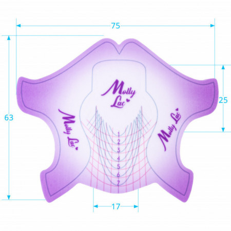 Set 100 sabloane Mollylac Purple Plastifiate