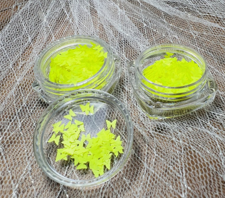Paiete fluturi GALBEN NEON