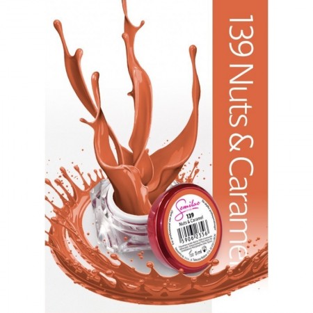 Gel color Semilac 139 Nuts & Caramel