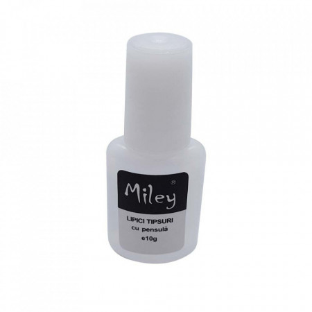 Lipici pentru tipsuri cu pensula Miley - 10 grame 