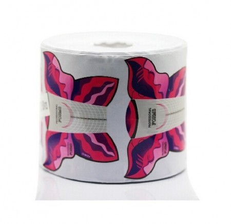 Sabloane unghii FLUTURE ROZ 100 buc