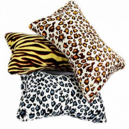 Suport mana pentru manichiura, textil, model animal print