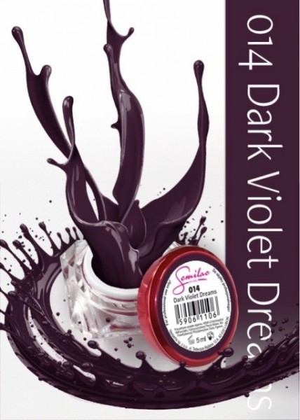Gel color Semilac 014 Dark Violet Dreams