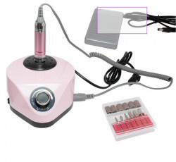 Freza electrica pentru unghii, 45000 rotatii, 65W, ZS-608, pink