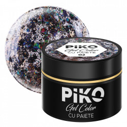 Gel color cu paiete Piko, 5g, 02