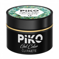Gel color cu paiete Piko, 5g, 12