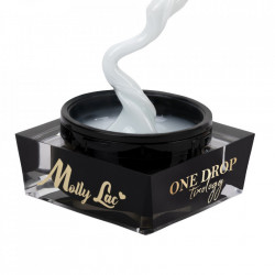 Gel de construcție cu tixotropie MollyLac One Drop Tixology Silky White 15 G