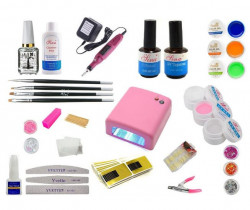 Kit unghii false cu gel - 229 Piese