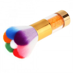 Pamatuf mare multicolor - maner cu cristale diferite culori