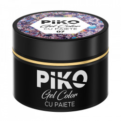 Gel color cu paiete Piko, 5g, 07