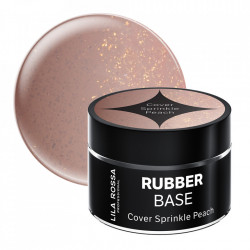 Rubber Base Cover Sprinkle Peach 15 g