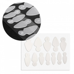 Soft Silicone French Pads pentru migdale scurte