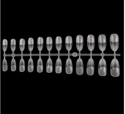 Tipsuri din gel pentru extensia unghiilor, forma oval, 120 buc