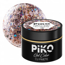 Gel color cu paiete Piko, 5g, 10