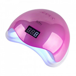 Lampa LED SUN 5 cu afisaj digital - 48 W - PINK HOLO