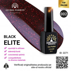 OJA SEMIPERMANENTA BLACK ELITE, GLOBAL FASHION 8 ML, 002