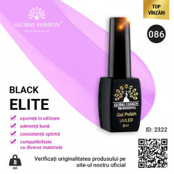 OJA SEMIPERMANENTA BLACK ELITE, GLOBAL FASHION 8 ML, 086