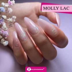Gel de construcție cu tixotropie MollyLac One Drop Tixology Mild Rose 15 G