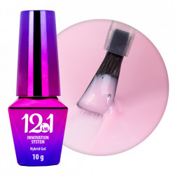 Baza 12in1 Innovation Hybrid Gel - MollyLac Candy Pink 10g - contine primer