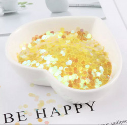 Glitter Bomb yellow hexagon